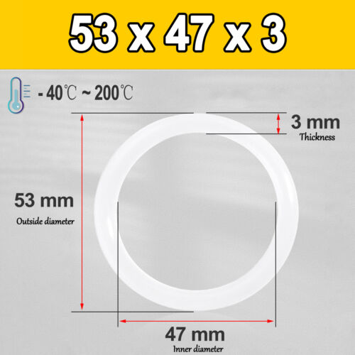 Food grade O-ring Thickness 3mm,ID 3mm - 394mm ,OD 9mm - 400mm Kettle Seal Ring - Picture 65 of 165