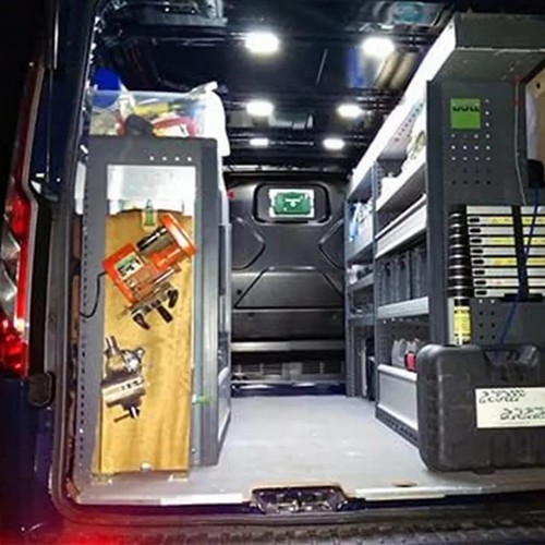 2x LED Laderaumbeleuchtung Kofferraum für Ford Transit Custom V362 Kasten 2015 - Bild 12 von 12