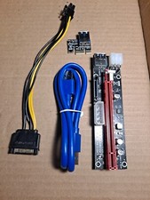 PCI-E 1x to 16x Powered USB3.0 GPU Riser Extender Adapter Card Board Cable