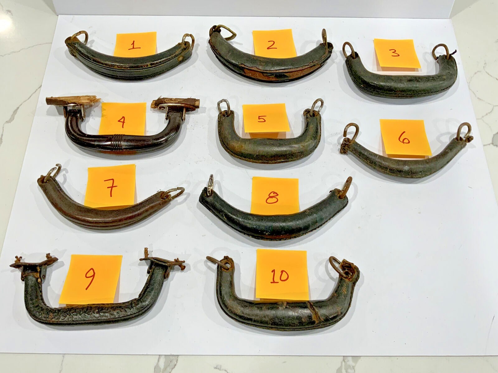 10 Different Victrola and Other Portable Phonograph Carrying Handles