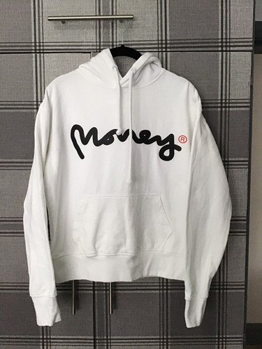 Money hoodie white size small | eBay