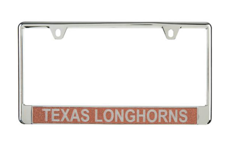 Aazon.co: NCAA Texas Longhorns Chroe License Plate Frae