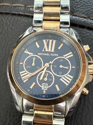 MICHAEL KORS 時計 Michael Kors MK5606 43mm Bradshaw Chronograph Silver Rose Gold
