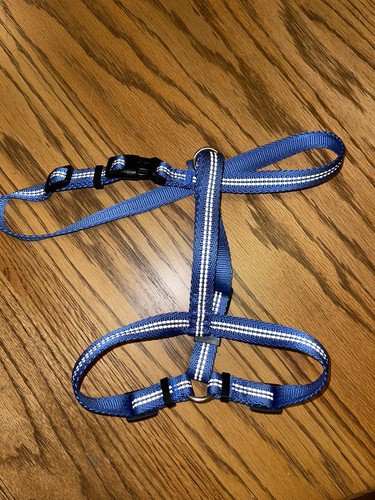 Good2Go Reflective Adjustable Dog Harness in Blue, Medium By: Good2Go - Picture 2 of 2