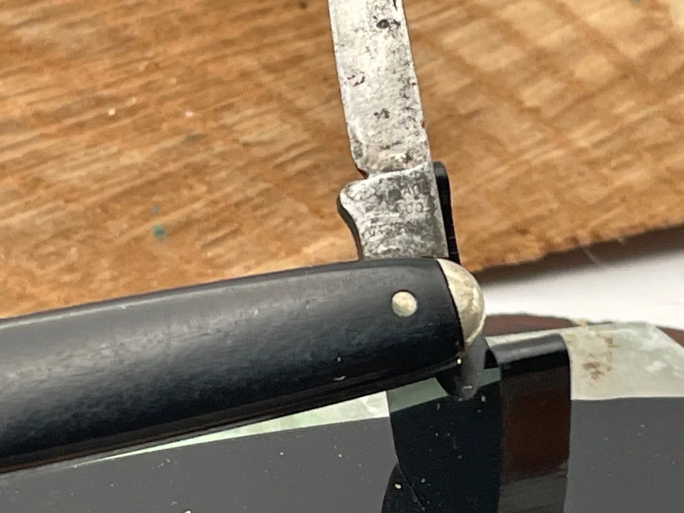 Navaja de bolsillo vintage Schrade Cut Co Walden NY 2 hojas --361,25 RARA Foto 4 de 4