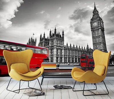 3D London Big Ben E749 Wallpaper Mural Paper Wall Print Indoor Murals CA Honey