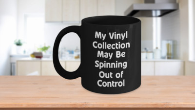 Vinyl Record Collector Mug Music Lover LP Collection DJ Band Mate Albums 
