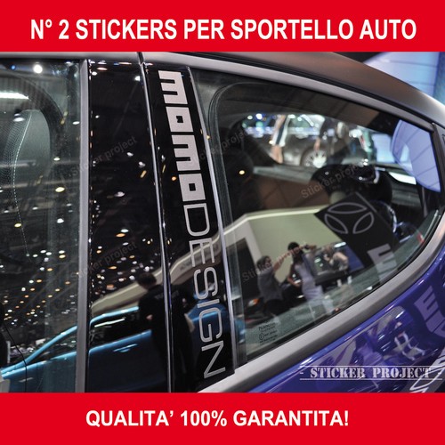 ADESIVI MOMO DESIGN SPORTELLO AUTO - 2 STICKER TUNING | eBay