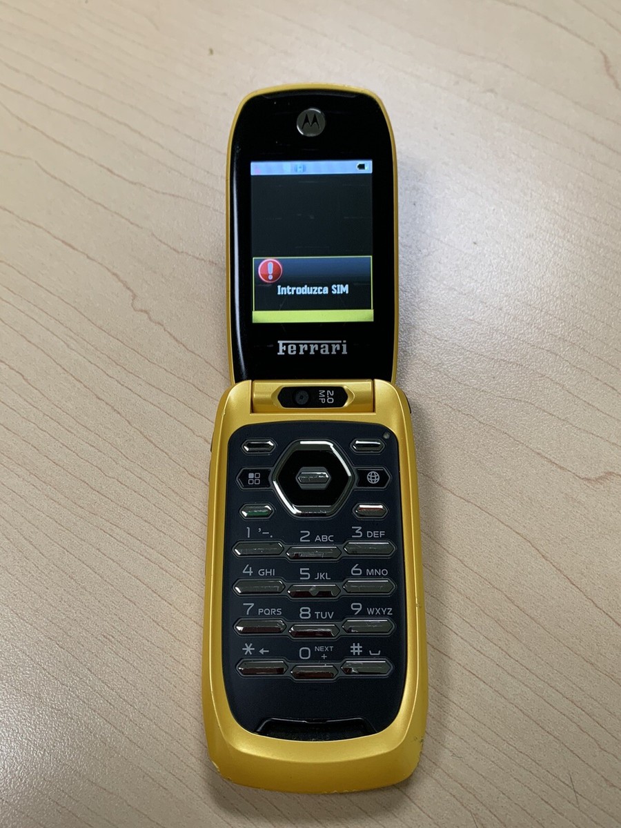 Nextel Motorola i897 Ferrari Flip Cellular Yellow | eBay