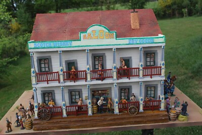 70551B Saloon aus Winnetou 1 in Roswell, zu 7cm Sammelfiguren, Fertigmodell GMK
