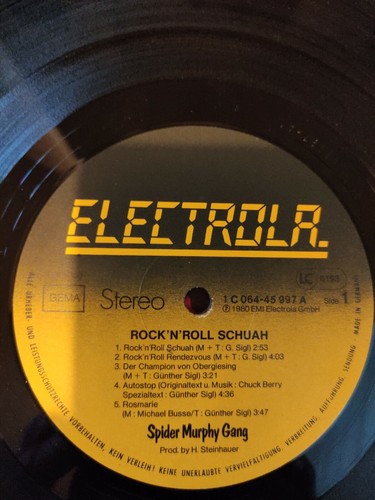 Spider Murphy Gang Rock‘n Roll Schuah Vinyl Schallplatte 12 Inch Deutsch Rock - Bild 4 von 4