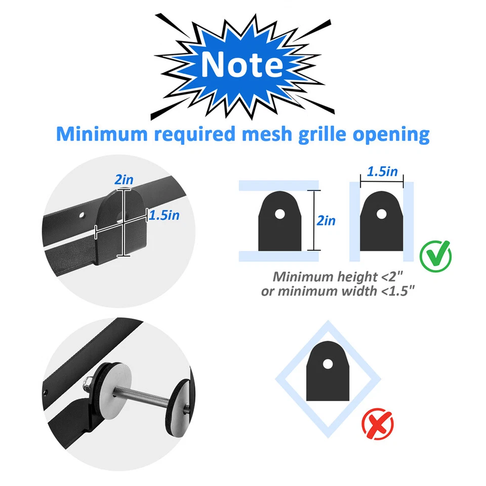For Mazda CX-5 CX-30 (NO Drilling) Front Grille License Plate Bracket Holder - Image 2 of 4