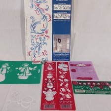 Decorative  Holiday Stencils 7 PC for decoration and crafts used  new