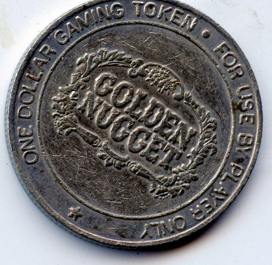 Atlantic City: Golden Nugget 1.00 Slot Token; Atlantic City, New