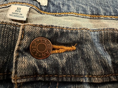 LL Bean Jeans Womens 18 Blue Classic Fit Straight Leg Elastic Waist Denim Pants - Picture 6 of 15