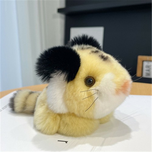 Real Rabbit Fur Tiger Keyring Kids Gift Keychain Bag Purse Car Phone Pendant - Picture 9 of 11