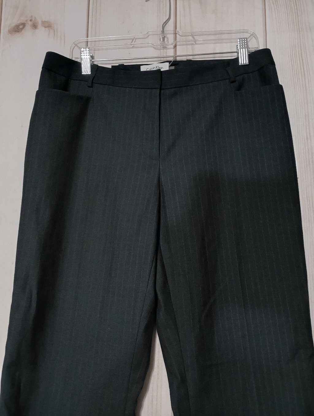 Calvin Klein Pinstripe Dress Pants Career Business Casual Trousers thumbnail 3