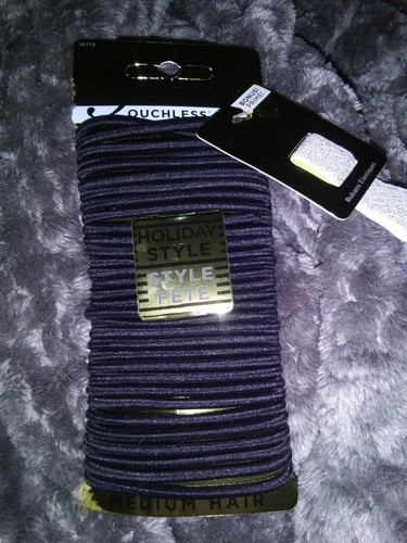 Goody Ouchless Hair Elastics Black 32 pcs + Bonus Ribbon Elastic - Picture 1 of 2