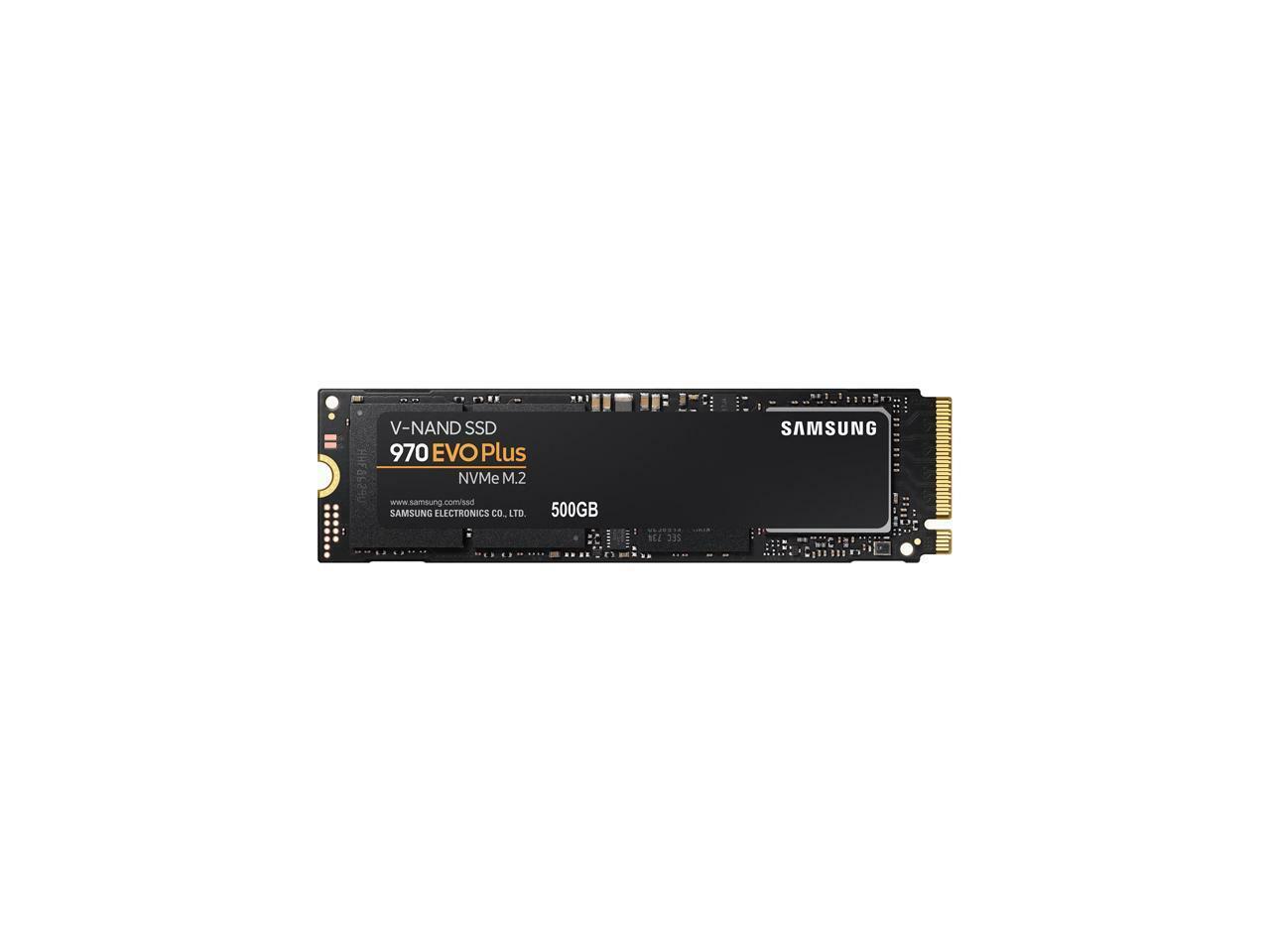 SAMSUNG 970 EVO PLUS M.2 2280 500GB PCIe Gen 3.0 x4, NVMe 1.3 V-NAND 3-bit MLC I