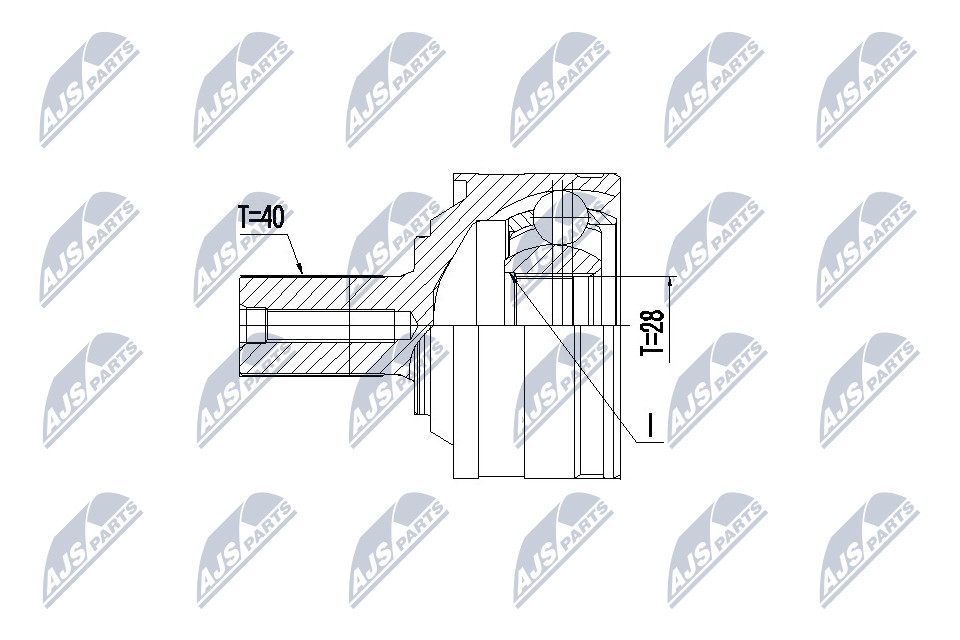 Fits NTY NPZ-VV-025 OUTER CV JOINT - Image 6