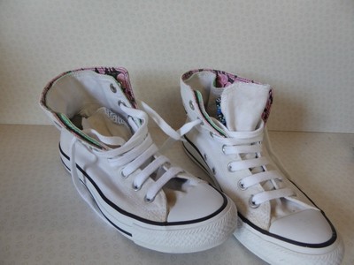 converse blanche a fleur