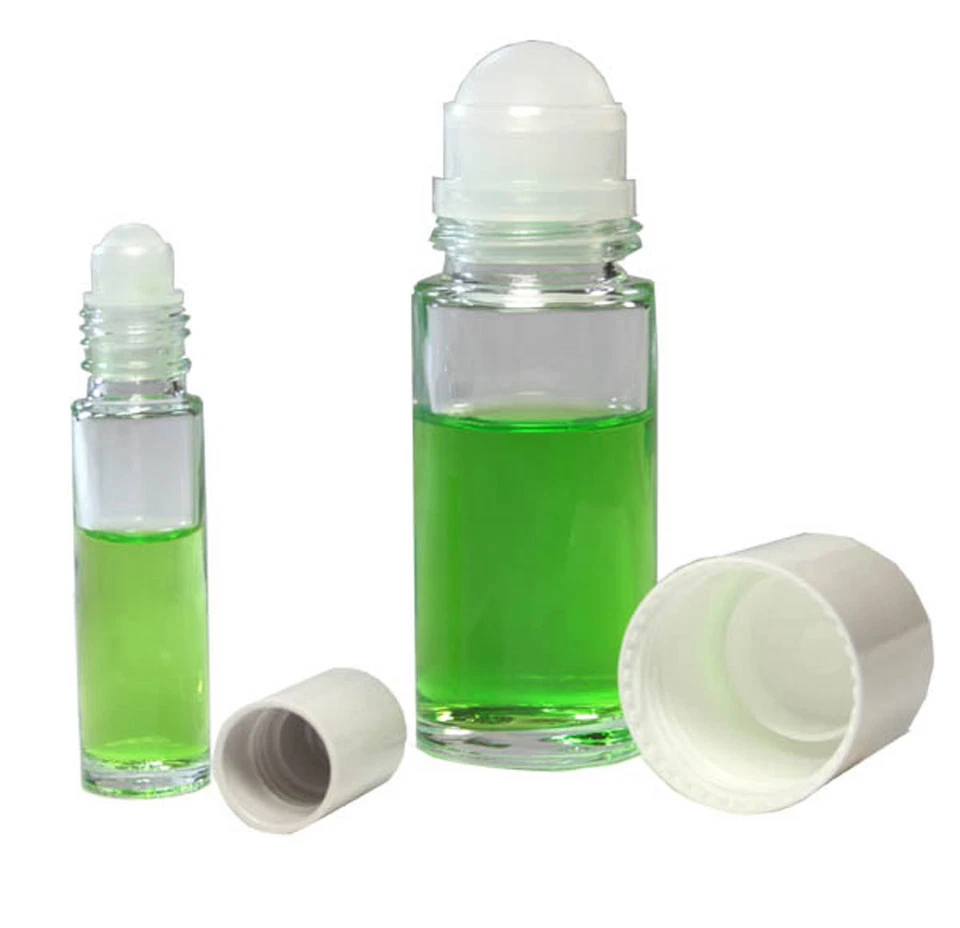 MARKENLOS Roll On Flasche Deoroller leer 10ml oder 50 ml Glas *Neu*