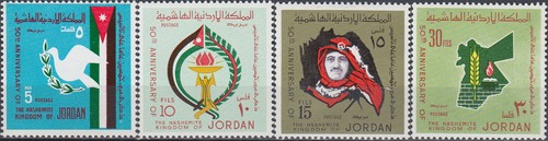 Jordan 50th Ann Hashemite Kingdom of Jordan 1973 MNH-2,75 Euro