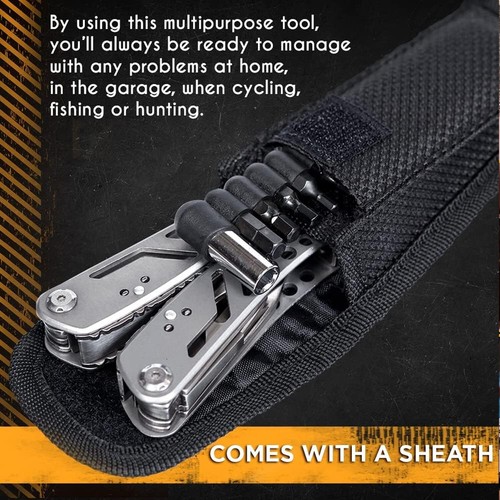 24 in 1 Multi-function Portable Pocket Tactical Pliers Survival Camping EDC Tool - Picture 6 of 10