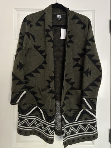 Frye Ladies' Patterned Cardigan Sweater Size Large