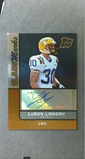 2007 Topps Draft Picks Prospects Class Marks Silver Auto #CM-LL LaRon Landry /75