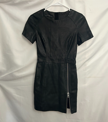 all saints black leather dress Oriana Modal Off-Shoulder Mini Dress in Black main image 0