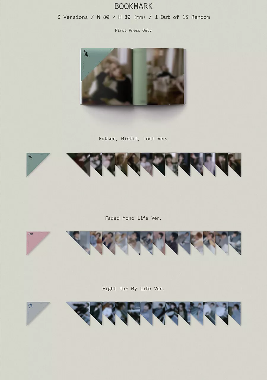 SEVENTEEN FML 10th Mini Album 3 Ver SET/3CD+6 Book+6 Photo