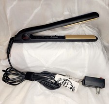 CHI Global Beauty Network GF1001 Black 1" Ceramic Flat Iron Straightener Tested