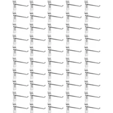 4 Inch Heavy Duty Slatwall Hook 25lbs Capacity Pegboard Hooks - 50 Pieces