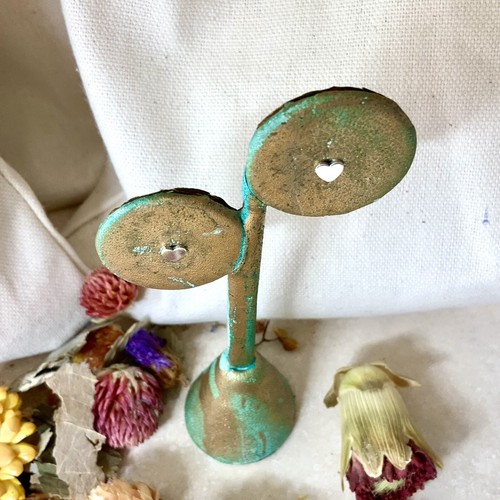 Trendy Unique 925 Sterling Silver Tiny Heart Flat Stud Earring Everyday Jewelry - Bild 3 von 9