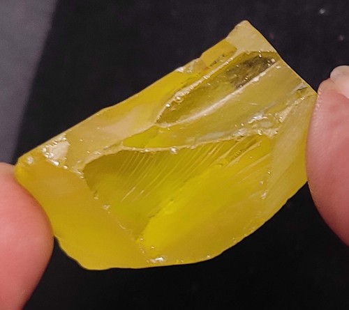 Natural 283.70 Ct AA+Lemon Yellow Zircon Rough Glossy Mineral Loose Gemstone - Picture 2 of 8