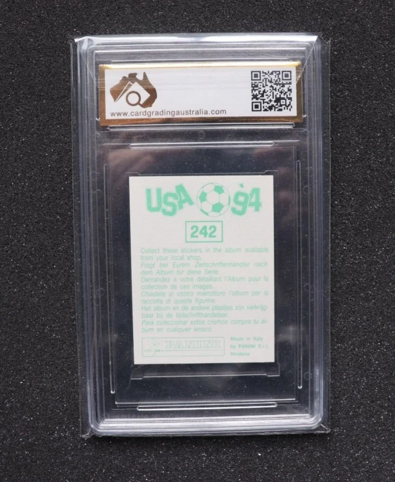 Copa Mundial Panini 1994 '94 edición del Reino Unido #242 Diego A. Maradona grado 9 como nuevo CGA Foto 2 de 2