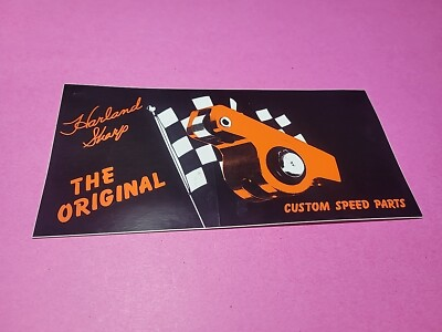 #ad #ad Harland Sharp The Original Custom Speed Parts Racing Decal Sticker Car Auto VTG $19.95