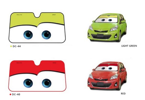 Pixar Cars Lightning Sun Shade McQueen Front Car Windshield Red Gray - Picture 2 of 6