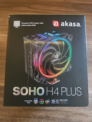 Akasa SOHO H4 plus CPU Kühler, ARGB - 120mm