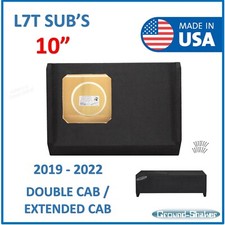 2019-2024 Chevy Silverado Extended Cab 10 Sub Box Subwoofer Enclosure Solo Baric