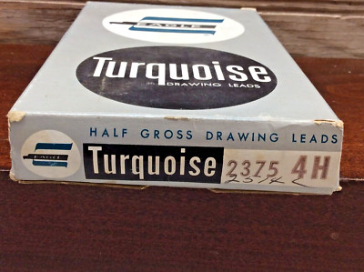 Turquoise Eagle Drawing Leads Half Gross 2375-4H Vintage Box Of 4 Dozen NOS