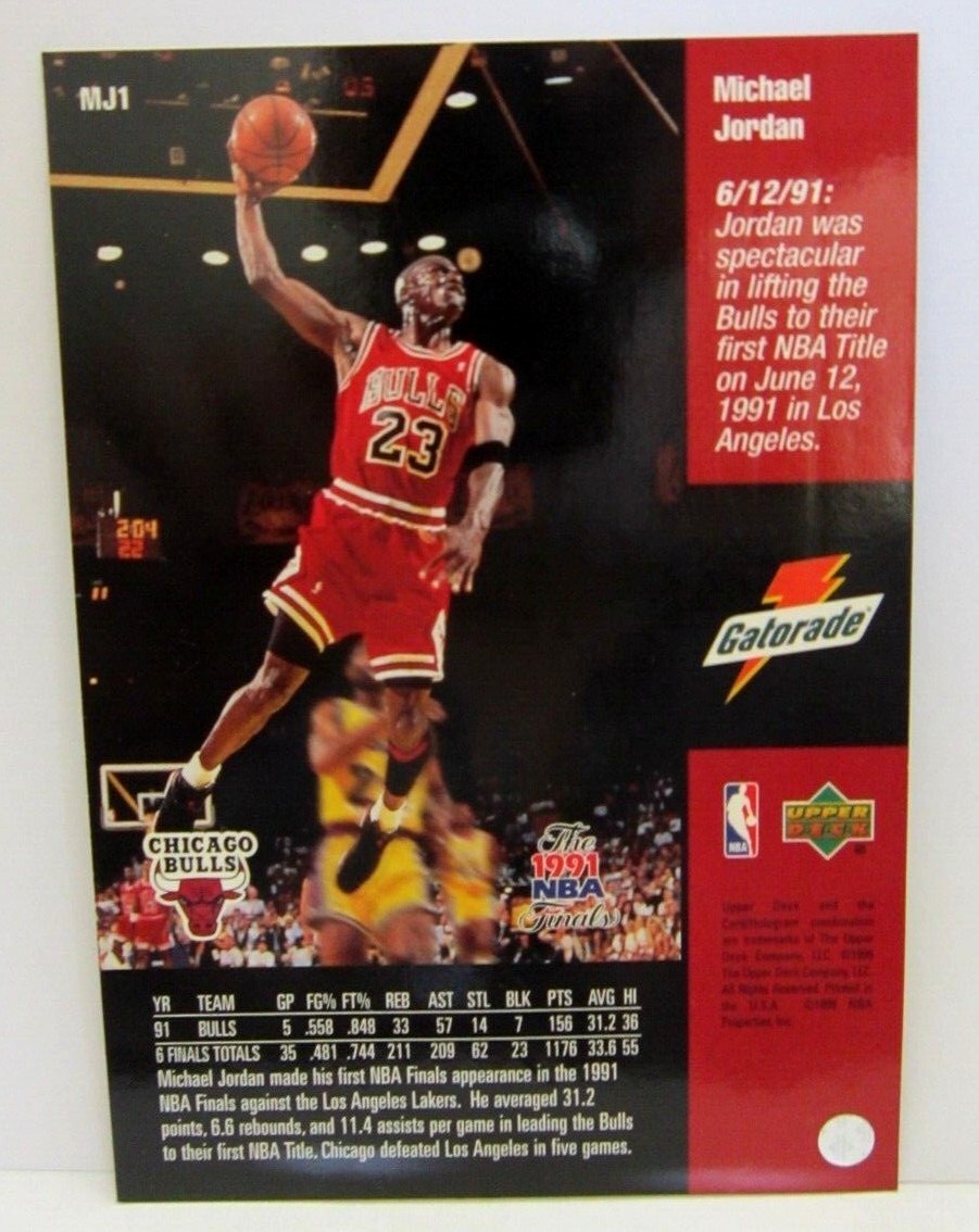 MICHAEL JORDAN 2000 Upper Deck Gatorade 3.5x5 Oversized