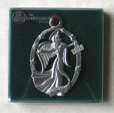 LONGABERGER TIE ON ORNAMENT "ANGEL OF FRIENDSHIP" PEWTER 1999 - NEW