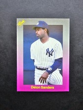 1989 Classic Baseball Deion Sanders 🔥 Rookie Card #200 NY Yankees All-Star