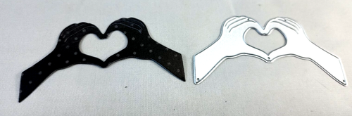 Heart Made With Hands Love Romance Hand Sign Metal Dies Standard Thin 3.5" x 2"