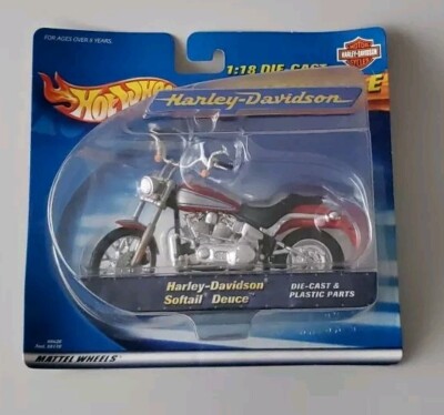 オートバイ・バイク Harley-Davidson Softail 1:18 Hot Wheels HARLEY DAVIDSON SOFTAIL VINTAGE 1:18 HOT WHEELS DIE-CAST 2000