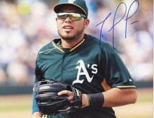 RENATO NUNEZ OAKLAND A'S SIGNED 8X10 PHOTO W/COA