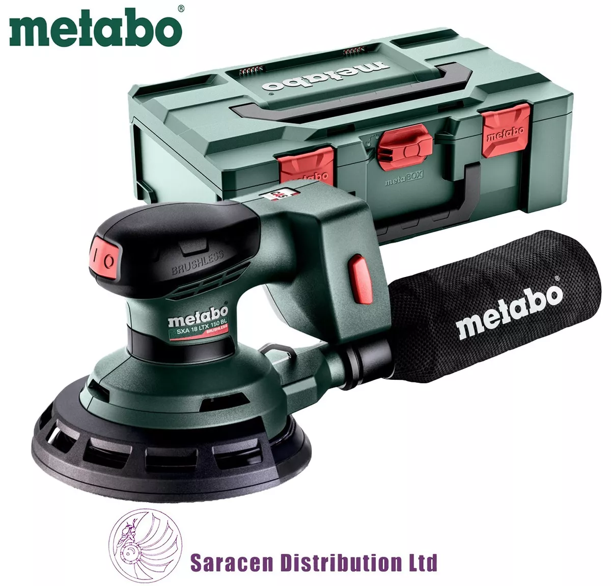 METABO SXA 18 LTX 150 BL 150mm 6in RANDOM ORBITAL SANDER BODY