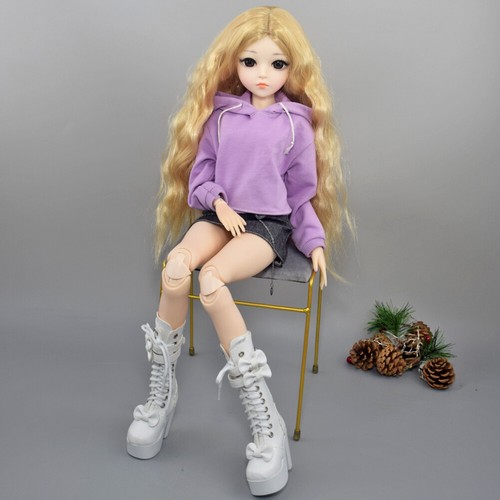 Full Set BJD Doll 1/3 60cm DIY Dolls with Long Curly Fashion Clothes Assembled - Picture 4 of 19